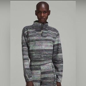 Lululemon lab Jacquard Cropped Half-Zip Sweater